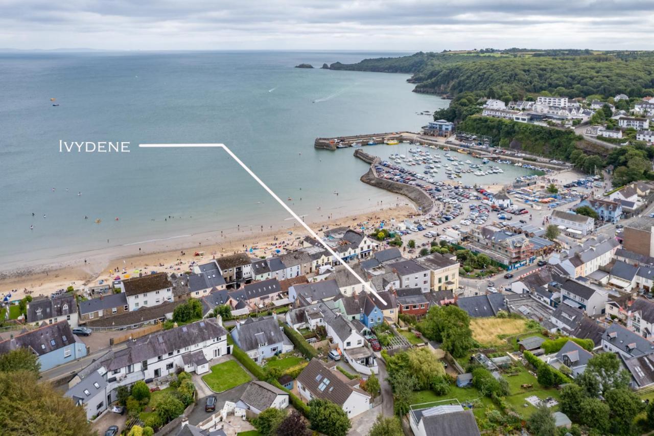 Ivydene - Beautiful Cottage, Stone Throw From Beach, Wonderful Sea Views Saundersfoot Exteriér fotografie